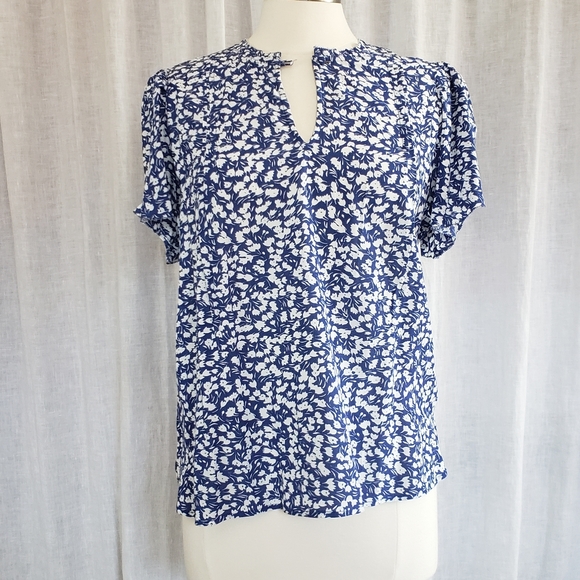 Lucky brand Blue Floral Blouse - Picture 3 of 9